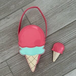 Gymboree Ice Cream Cone Toddler Purse and Hair Clip